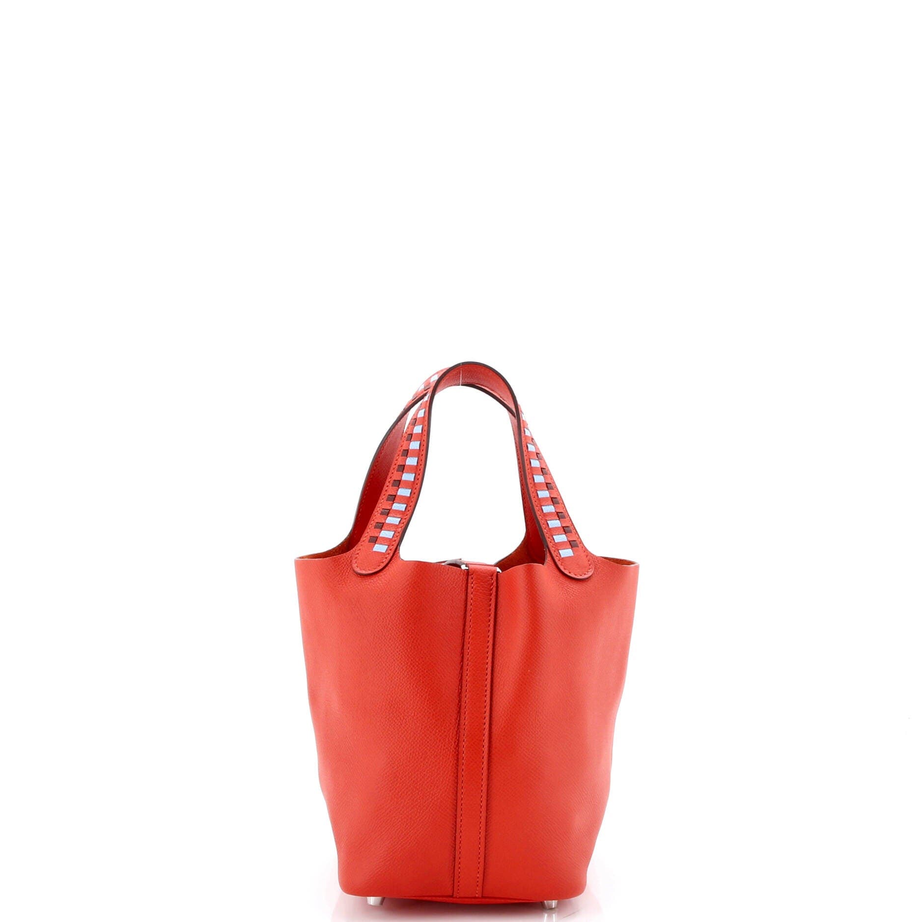Picotin Lock Bag Tressage Epsom PM, Alternate, color, Red