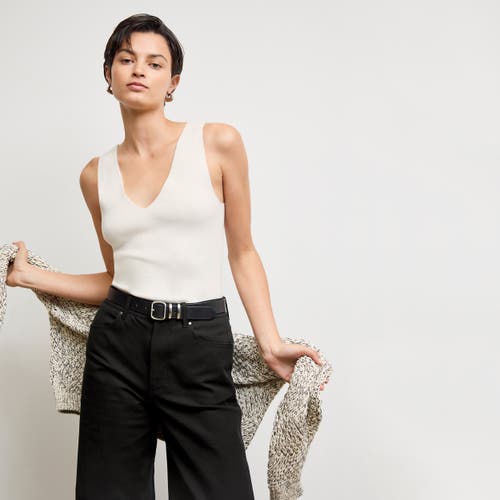 M.m.lafleur The Cobble Hill Skirt - Origamitech In Ivory