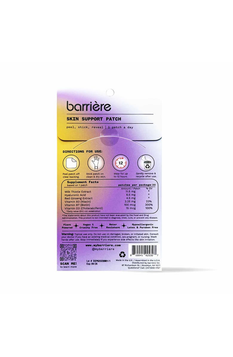 Barriere Skin Support Patch 30ct Wildflowers - Multi, Alternate, color, Wildflowers