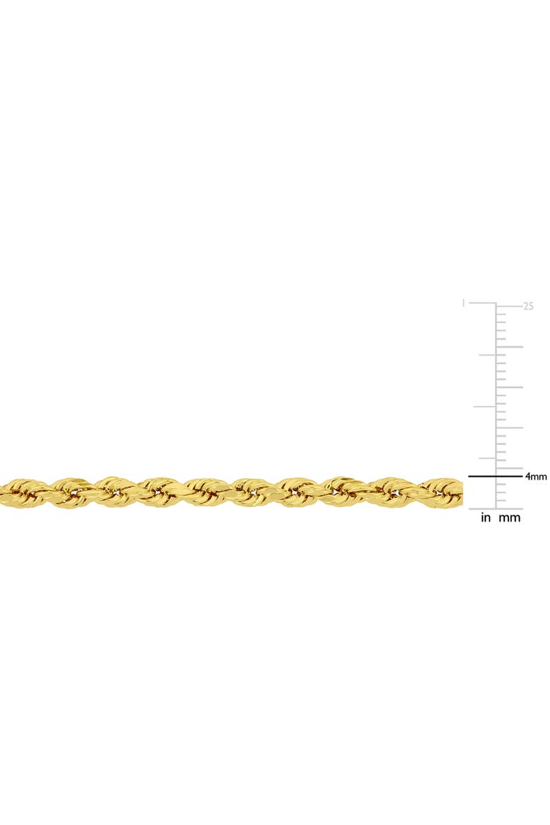 2-Piece Set Rope Chain Necklace & Bracelet 10k, Alternate, color, Yellow Gold