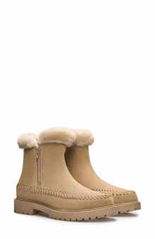Jelavu Jenny Faux Fur Lined Whipstitch Suede Boot