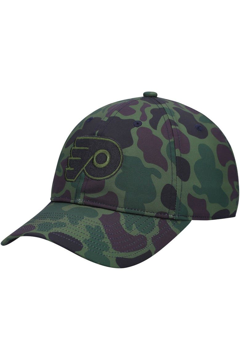 Men's adidas Camo Philadelphia Flyers Locker Room Slouch Adjustable Hat, Main, color, Camo
