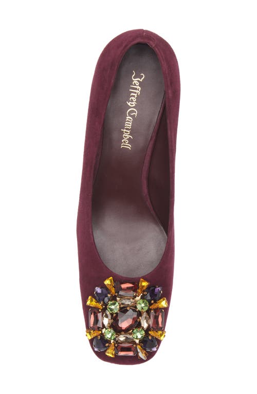 Jeffrey Campbell Panem Crystal Embellished Pump In Purple
