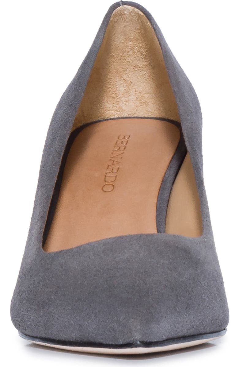 Bernardo Footwear Giselle Pump, Alternate, color, Mink Grey Suede
