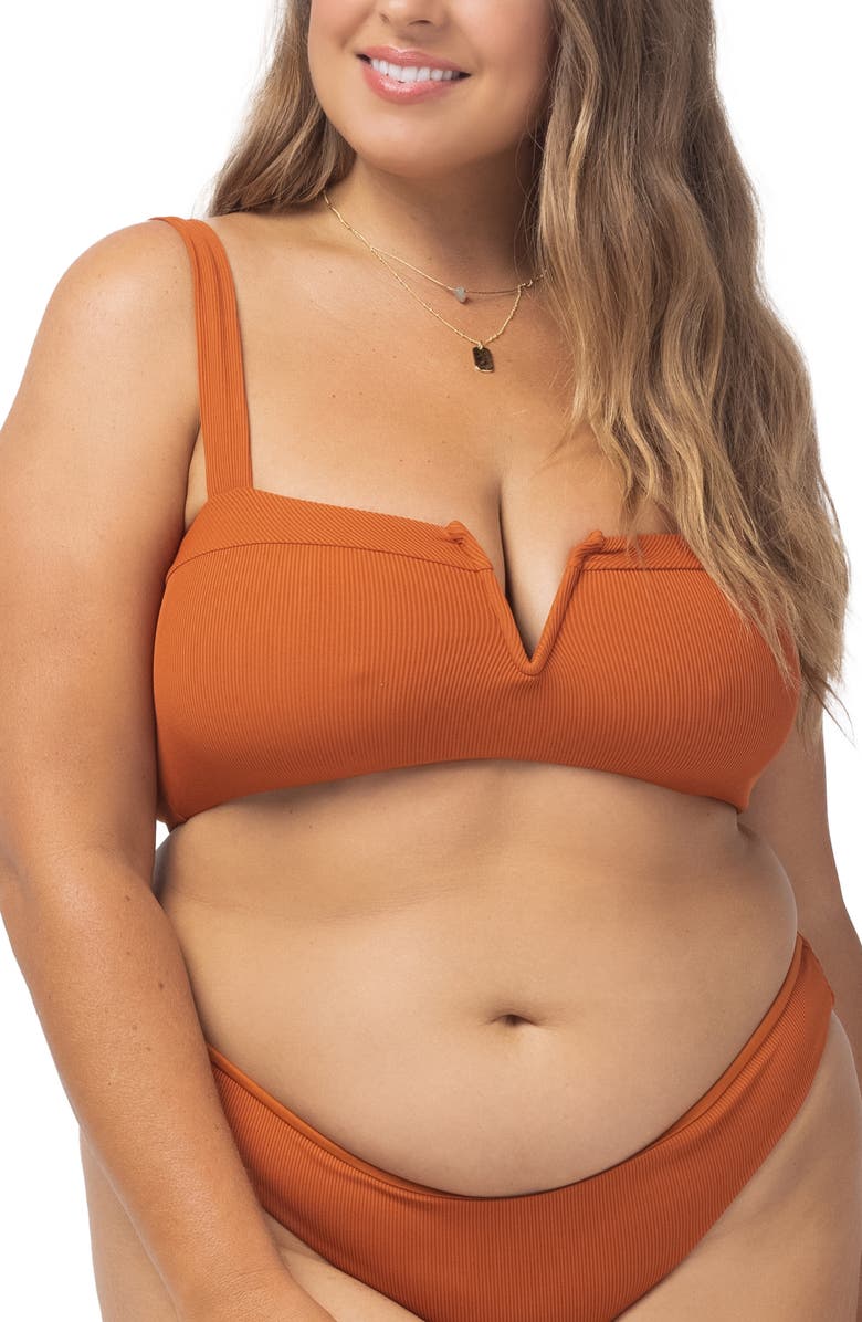 LSPACE L Space Lee Lee Ribbed Bikini Top, Alternate, color,