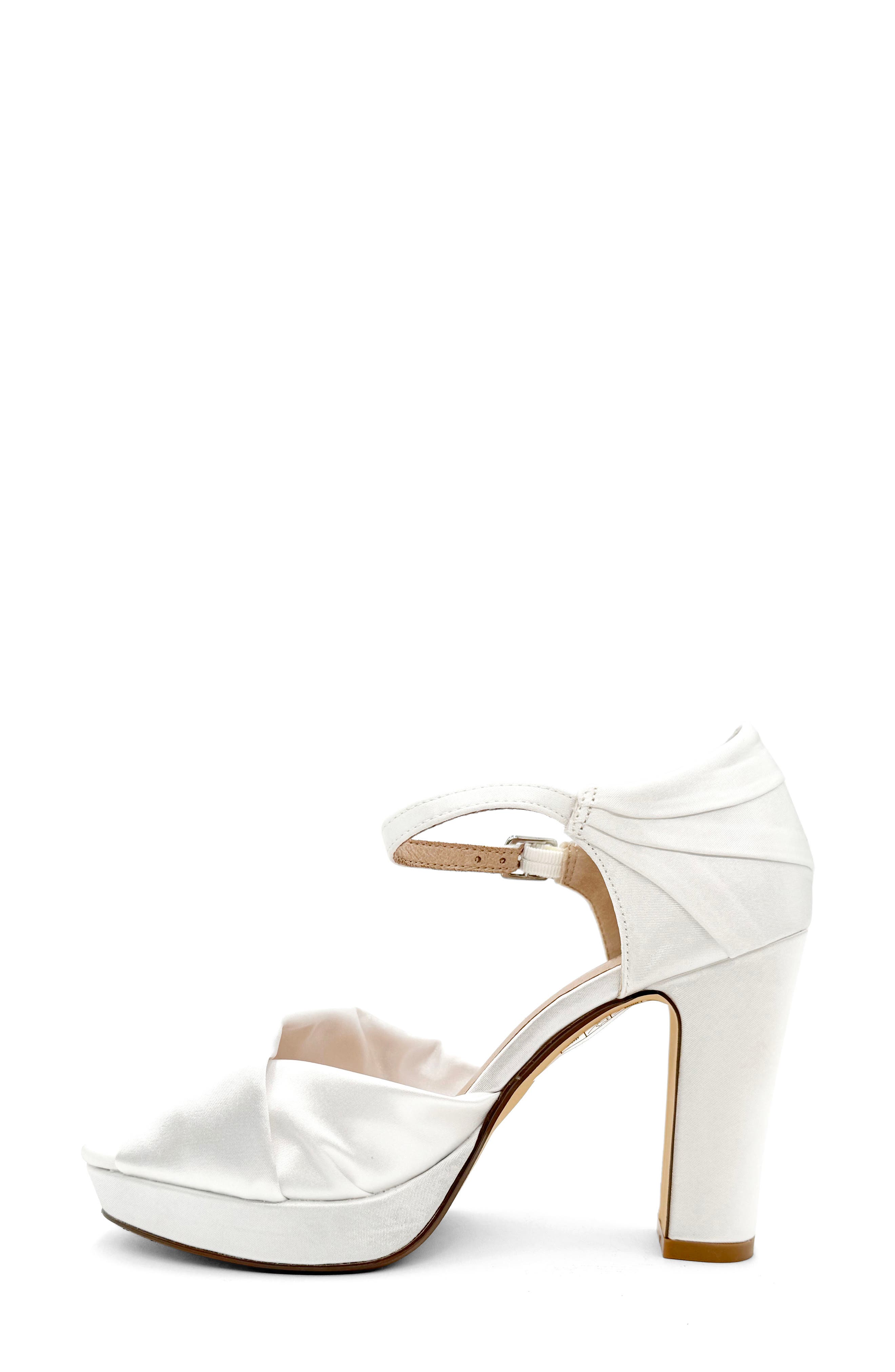 CHELSEA CREW Gloria Platform Peep Toe Pump, Alternate, color, White