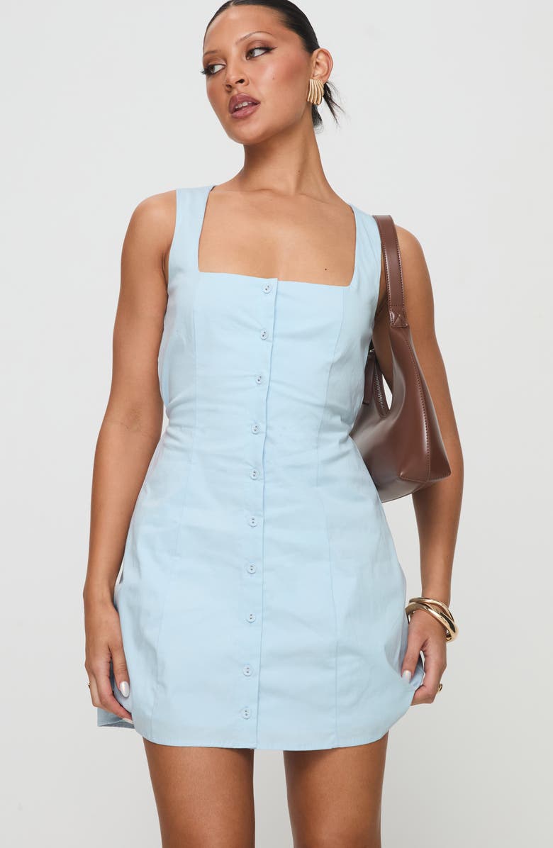 Princess Polly Talisse Stretch Organic Cotton Minidress, Alternate, color, 