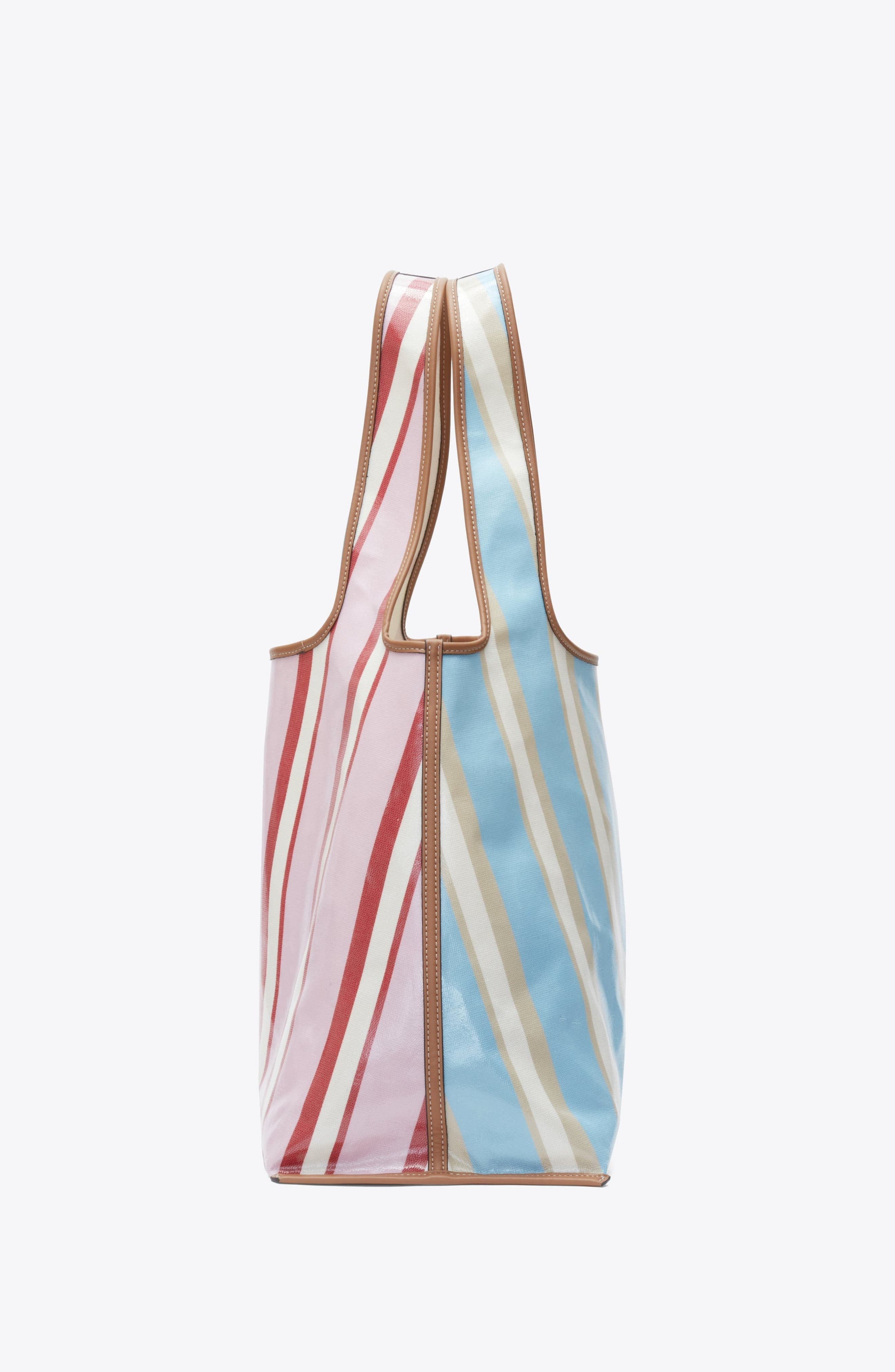3.1 Phillip Lim Dual Stripe Market Tote, Alternate, color, Blue-Pink Multi