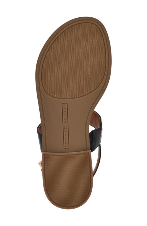Shop Tommy Hilfiger Gabry T-strap Sandal In Dark Blue