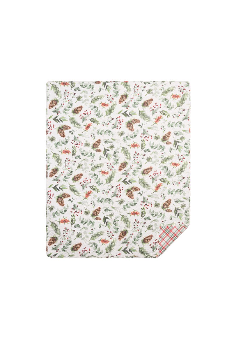 Quilted Throws, Main, color, Green