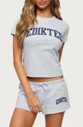 EDIKTED Sporty Babe Logo T-Shirt