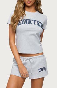 EDIKTED Sporty Babe Logo T-Shirt