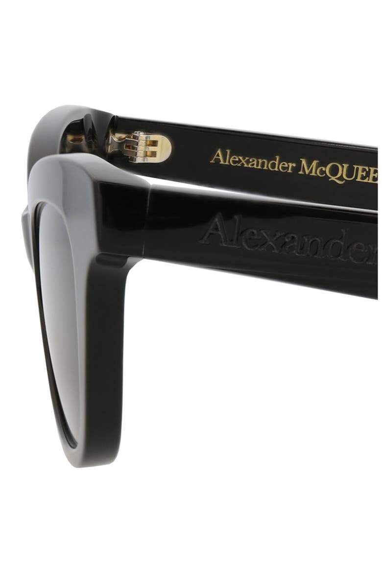 47mm Cat Eye Sunglasses, Alternate, color, BLACK BLACK GREY