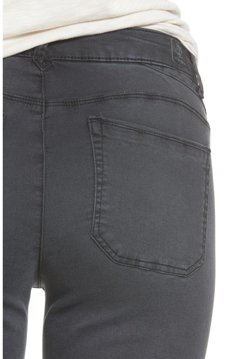 Button Fly Crop Jeans (Nordstrom Exclusive), Alternate, color, GREY
