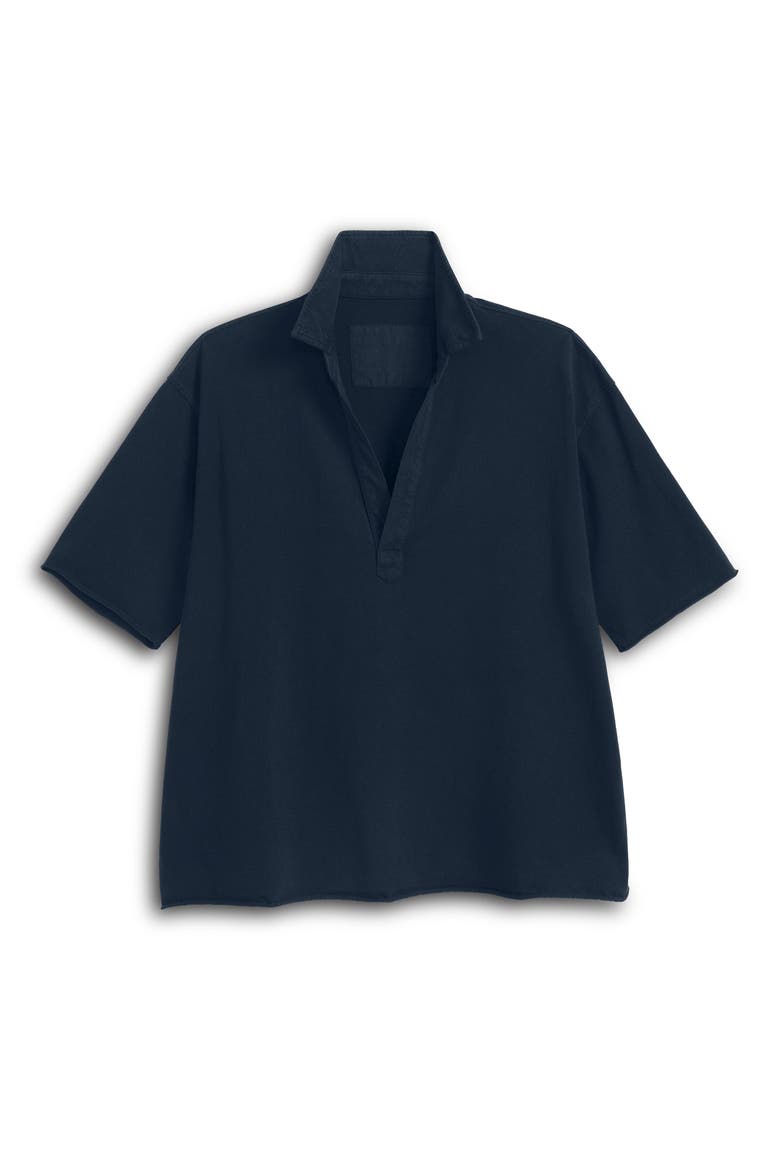 Patty Cotton Jersey Popover T-Shirt, Main, color, CLASSIC NAVY