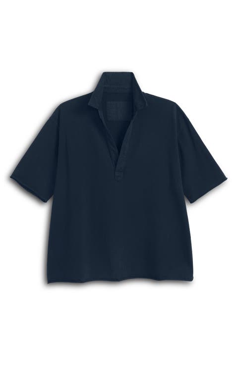 Patty Cotton Jersey Popover T-Shirt