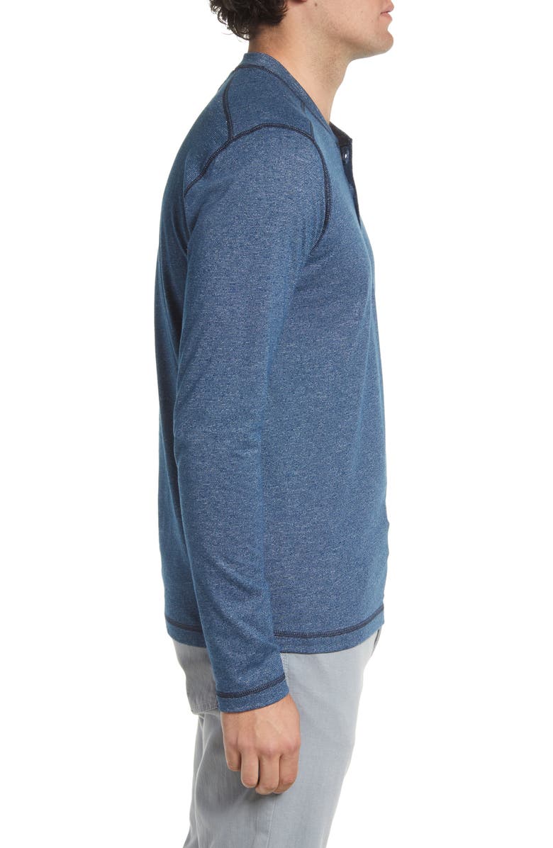 Vintage 1946 Overdye Long Sleeve Henley, Alternate, color, Midnight