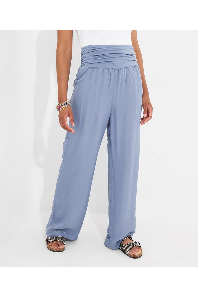 Double Layer Wide Leg Pants, Alternate, color, SLATE GREY
