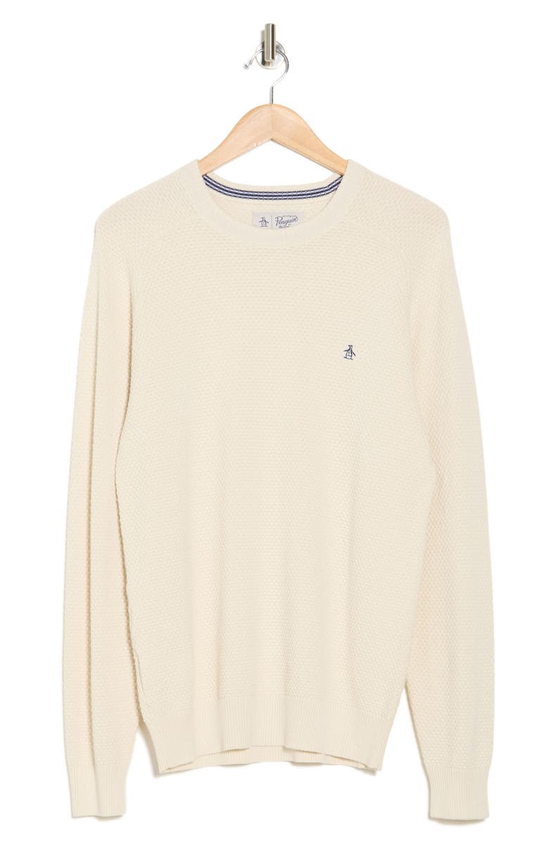 Original Penguin Novelty Cotton Bubble Stitch Sweater, Main, color, 