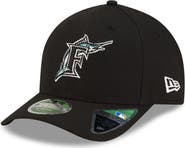 New Era Men's New Era Black Florida Marlins Player Replica 9FORTY M-Crown Adjustable Hat