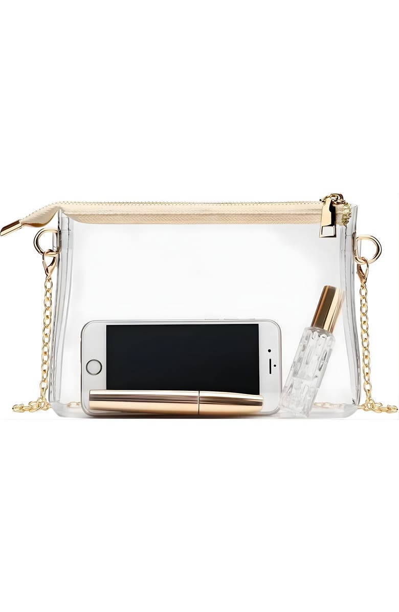 MacRae & Co. Mini Clear Bag, Main, color, Gold