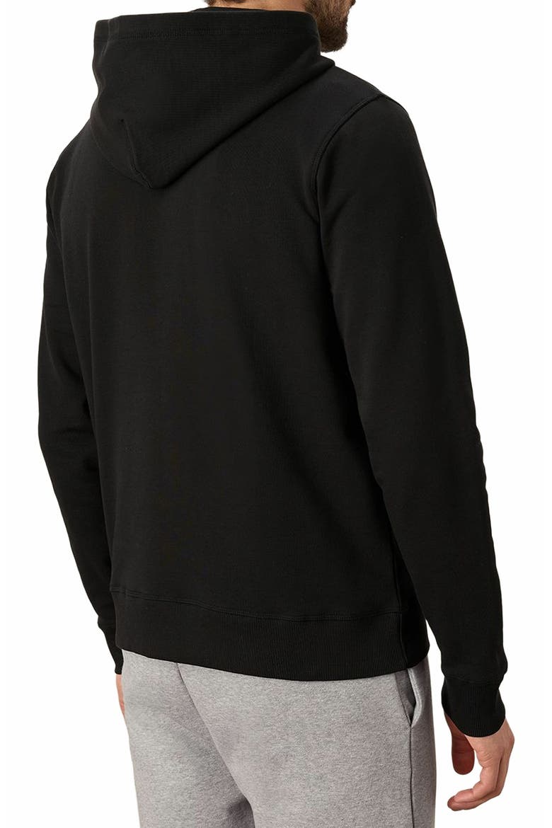 Organic Cotton Cloud Brushed Fleece Pullover Hoodie, Alternate, color, Black