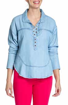 Grommet Henley Chambray Top