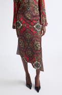 ALICE + OLIVIA Maeve Asymmetric Slip Skirt