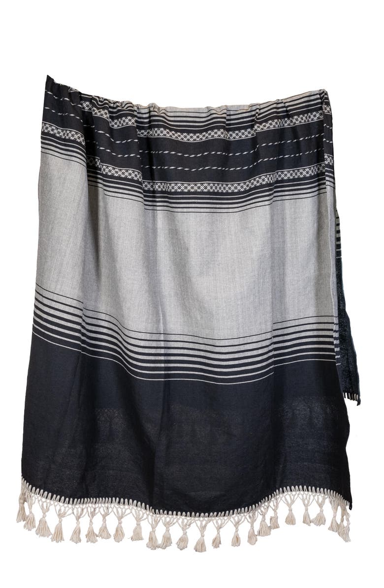Verve Culture Mexican Blanket, Main, color, Black And White