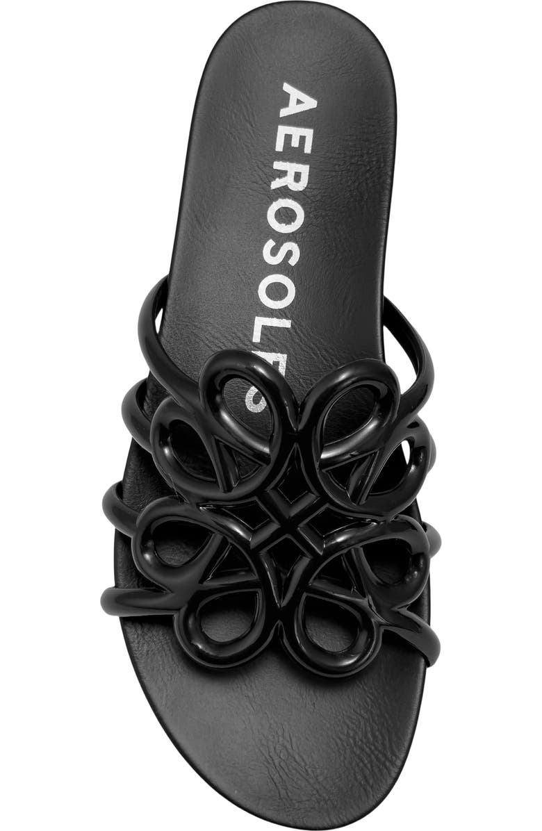 Aerosoles Frida Slide Sandal, Alternate, color, Black Transluscent Tpu