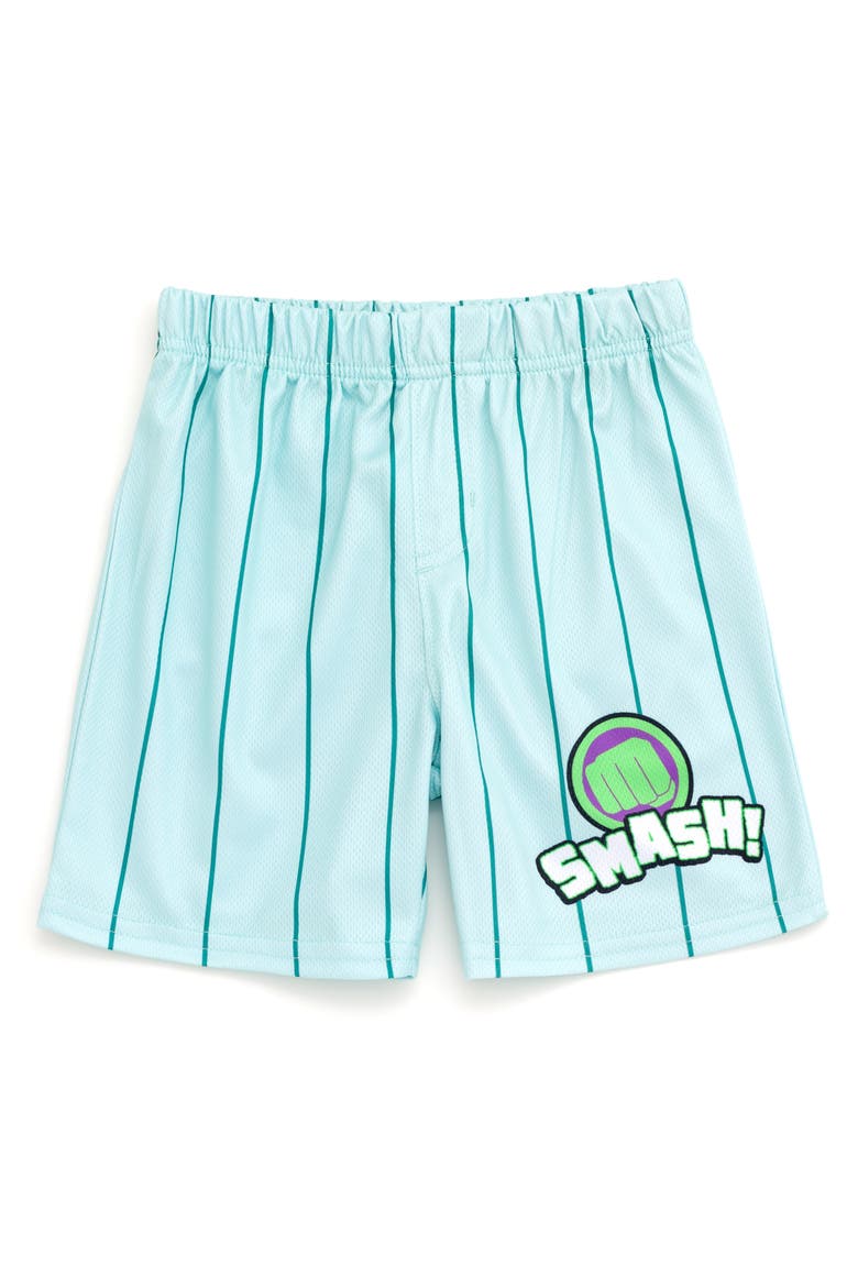 Spidey and His Amazing Friends Athletic Mesh Tank Top and Shorts Set, Alternate, color, Hulk Light Blue