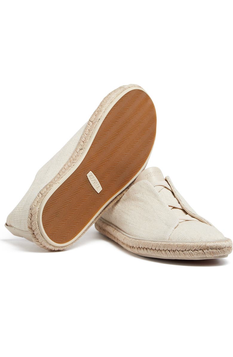 ZEGNA Triple Stitch Slip-On Espadrille Sneaker, Alternate, color,