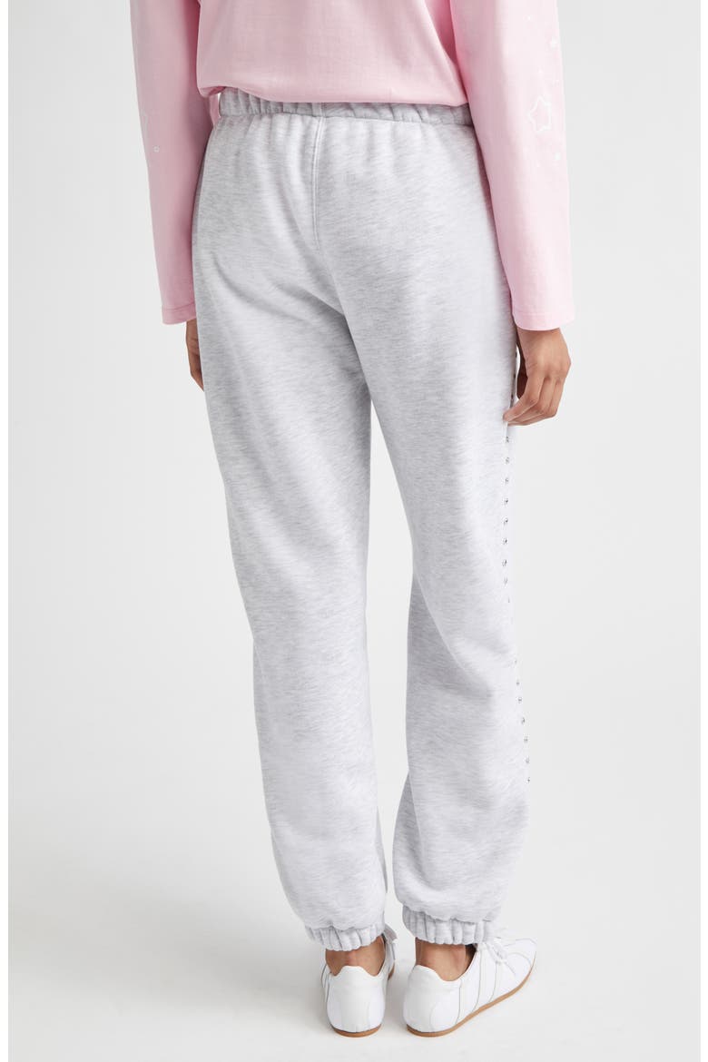 Lucius Terminator Bunny Crystal Embellished Graphic Sweatpants, Alternate, color, HEATHER GREY
