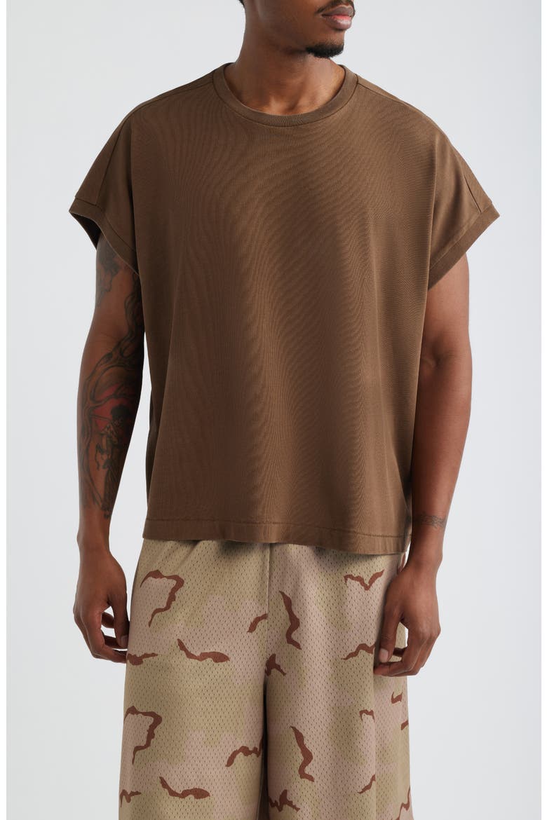 Muscle Tank, Main, color, DULL BROWN