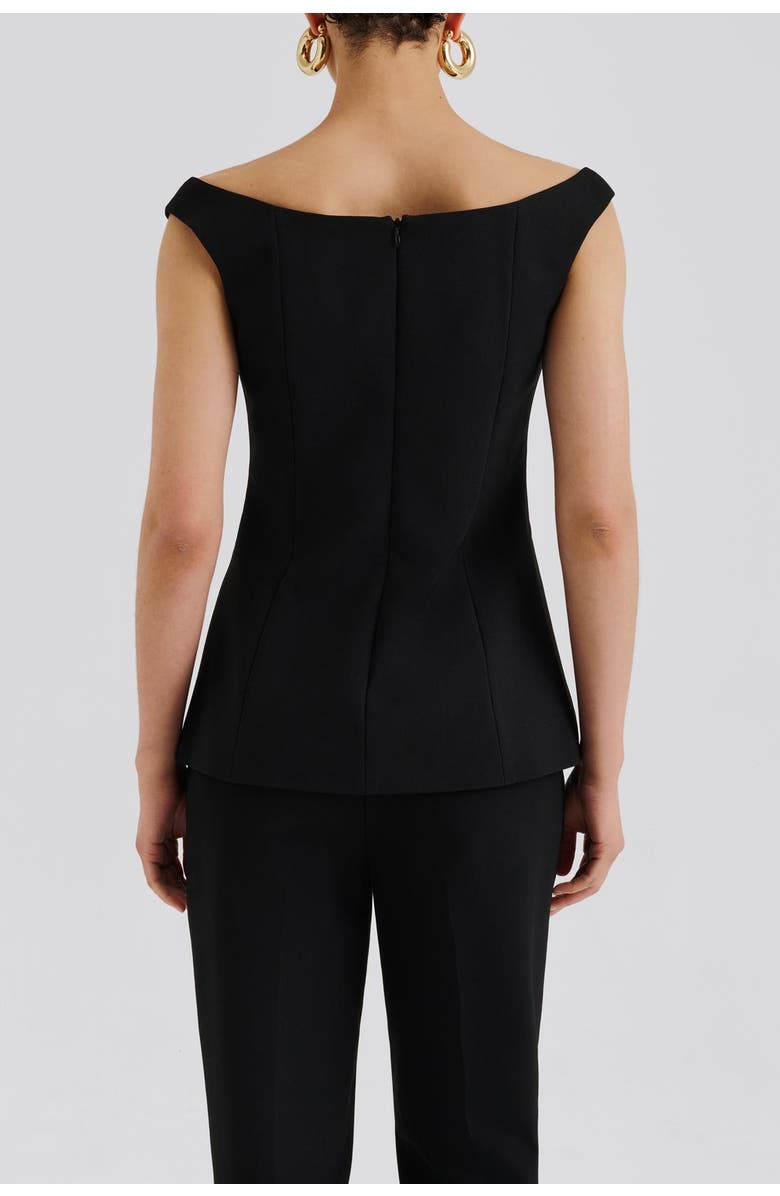 Malina Diora Half Off Shoulder Top, Alternate, color, Black