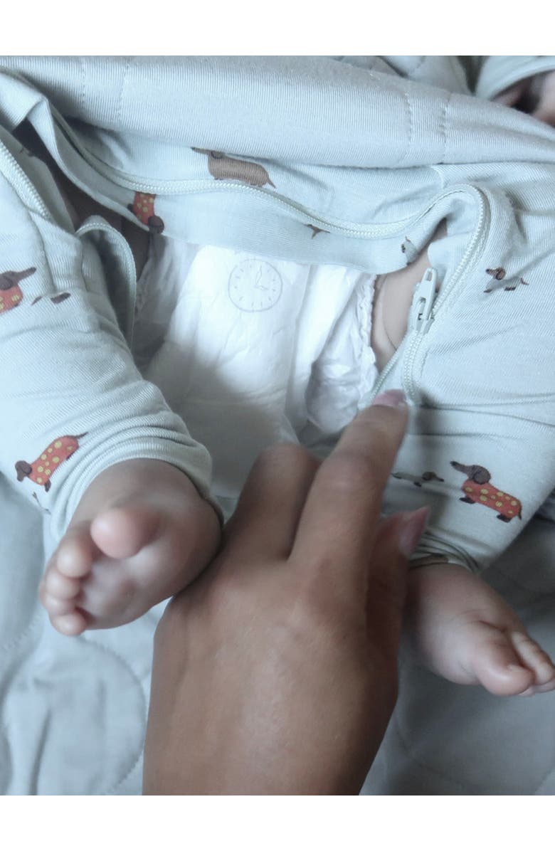 gunamuna Unisex Baby Long Sleeve Transitional Swaddle Sleep Sack, Easy Diaper Changes, 2.5 TOG, Alternate, color, Woof