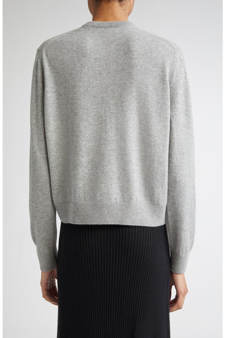 Classic Cashmere Crewneck Cardigan, Alternate, color, LIGHT GREY