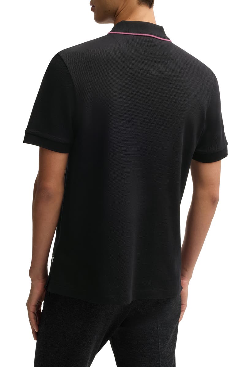 BOSS Paras Quarter Zip Cotton Polo, Alternate, color, 