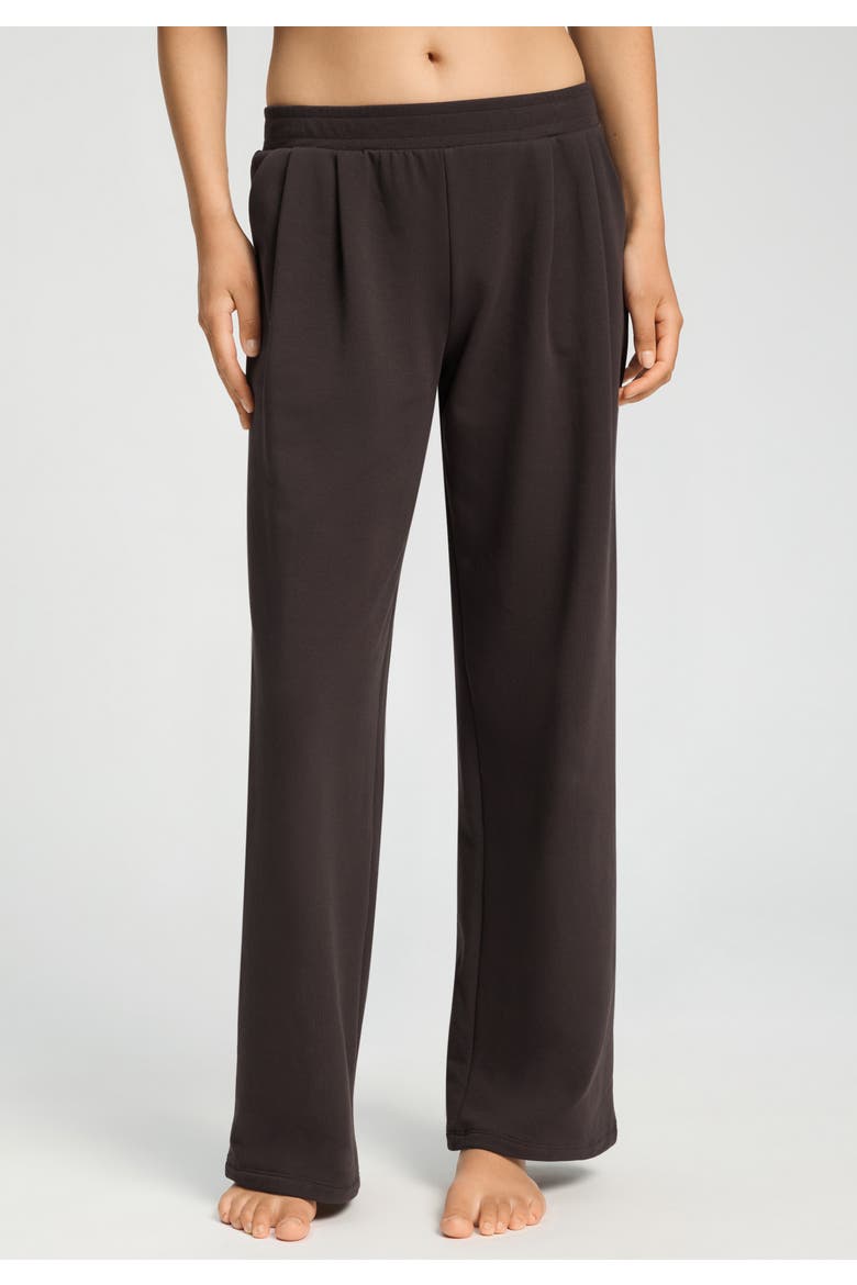Natural Living Cotton Blend French Terry Pants, Alternate, color, Dark Mocha