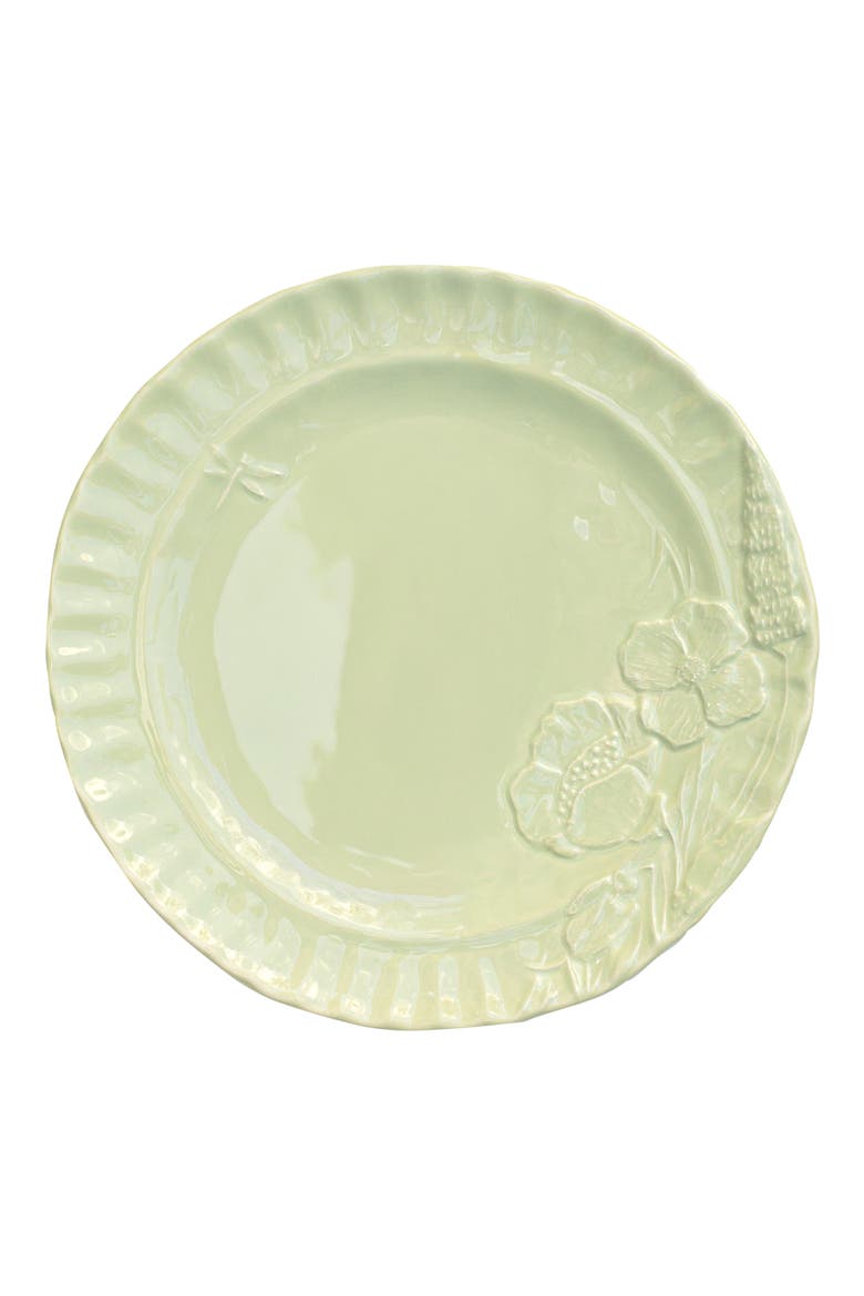 Pietra Fiori Salad Plate, Main, color, GREEN