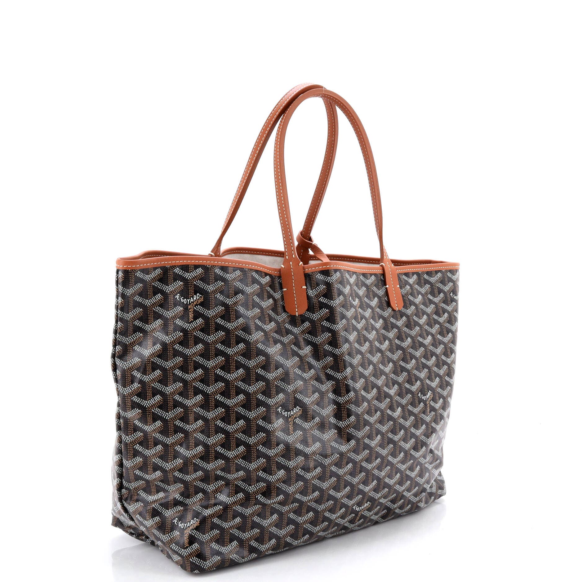 Pre-Owned Goyard Saint Louis Tote Coated Canvas PM, Alternate, color, 