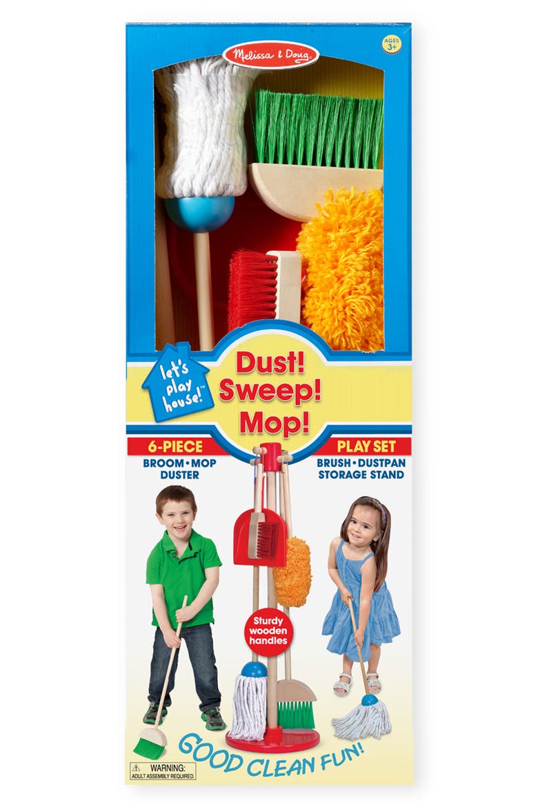Dust, Sweep & Mop Toy Playset, Main, color, NO COLOR