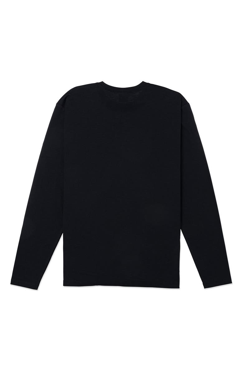 Hurley H2O Dri Slub Long Sleeve Henley T-Shirt, Alternate, color, Black