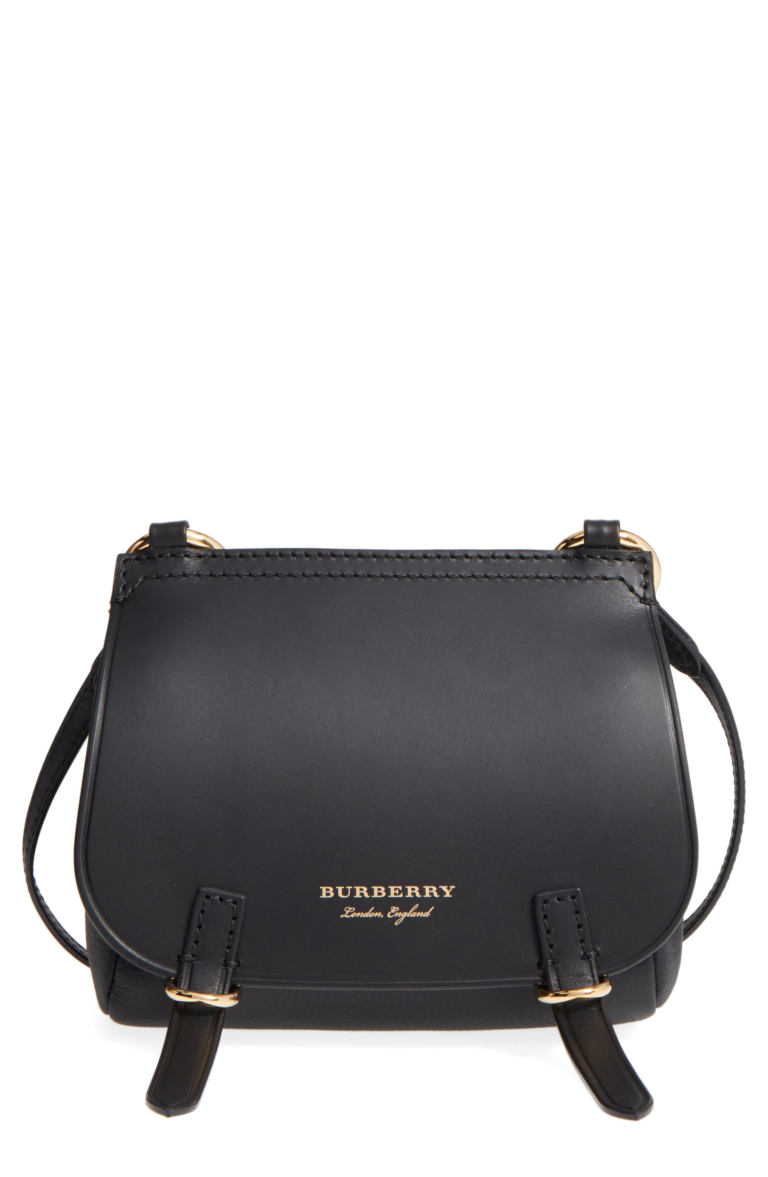 Burberry Bridle Leather Shoulder Bag, Main, color, 