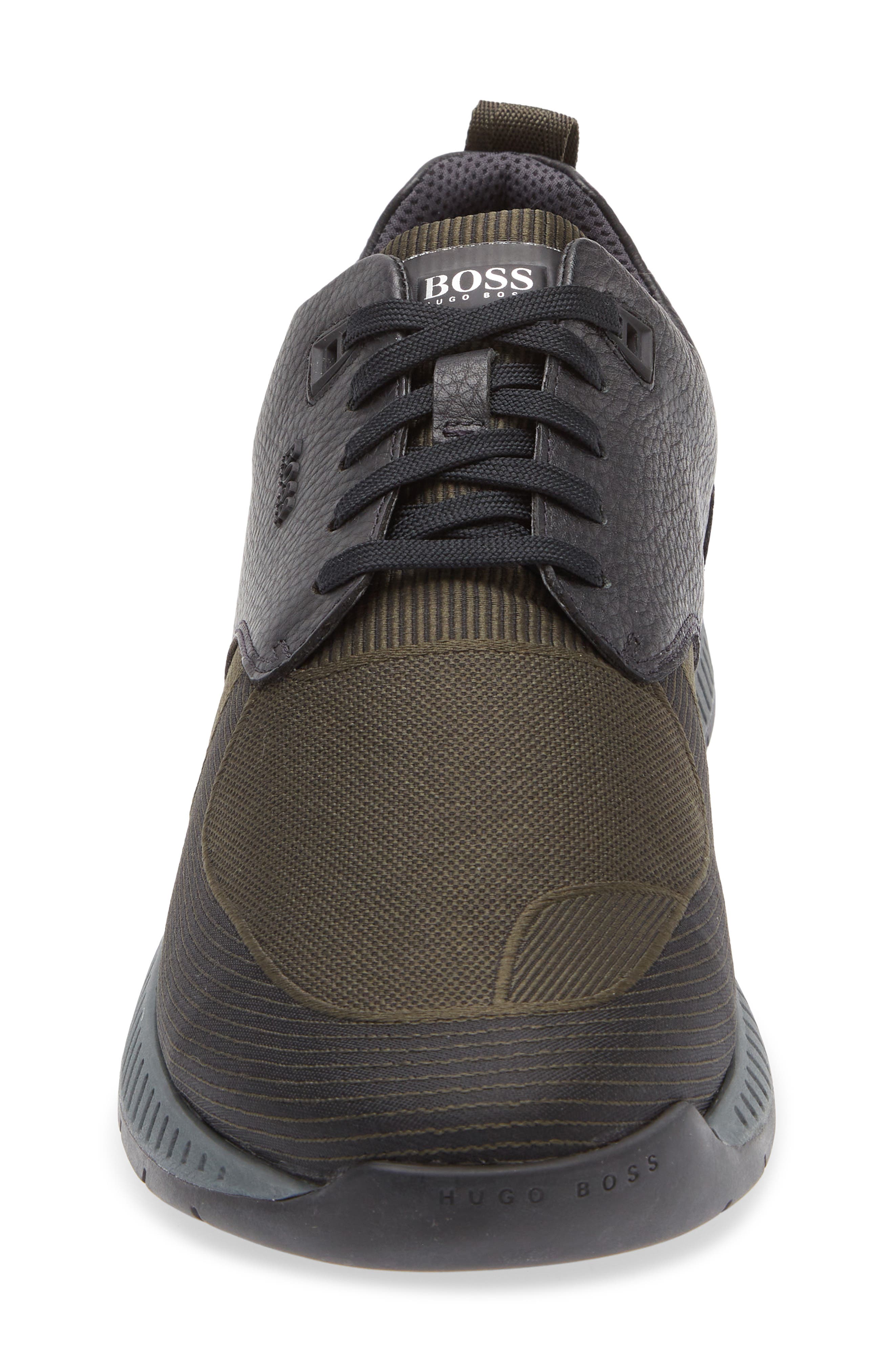 BOSS Titanium Runn Sneaker, Alternate, color, Dark Green