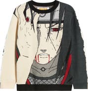 VERYRARE Mangekyo Meltdown Jacquard Graphic Crewneck Sweater