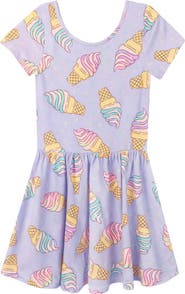 PixieLane Kids' Short Sleeve Be Happy Dress