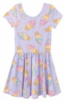 PixieLane Kids' Short Sleeve Be Happy Dress