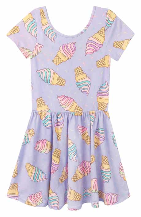 PixieLane Kids' Short Sleeve Be Happy Dress