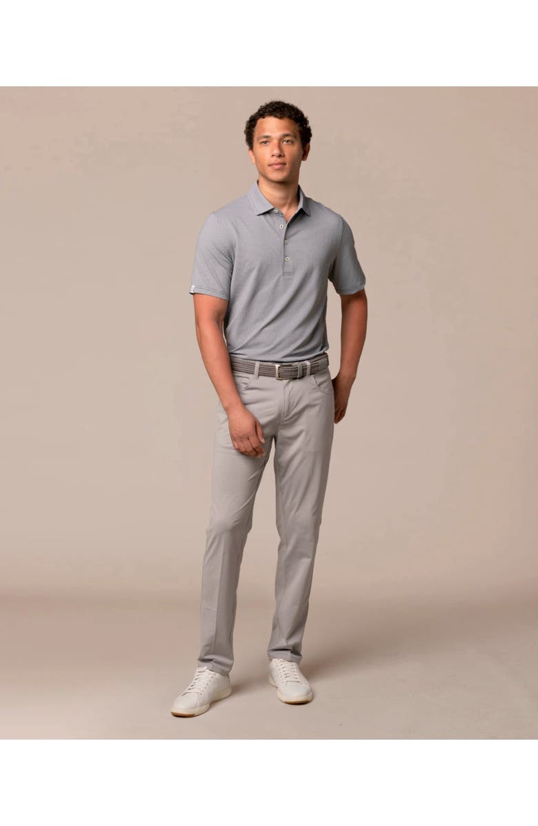 ASHWORTH GOLF Houndstooth Polo, Alternate, color, Driver Navy/White